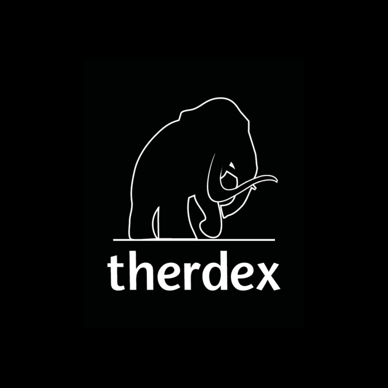 Therdex logo staand wit